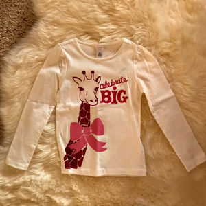 Gymboree Long Sleeve White Tshirt, size 7